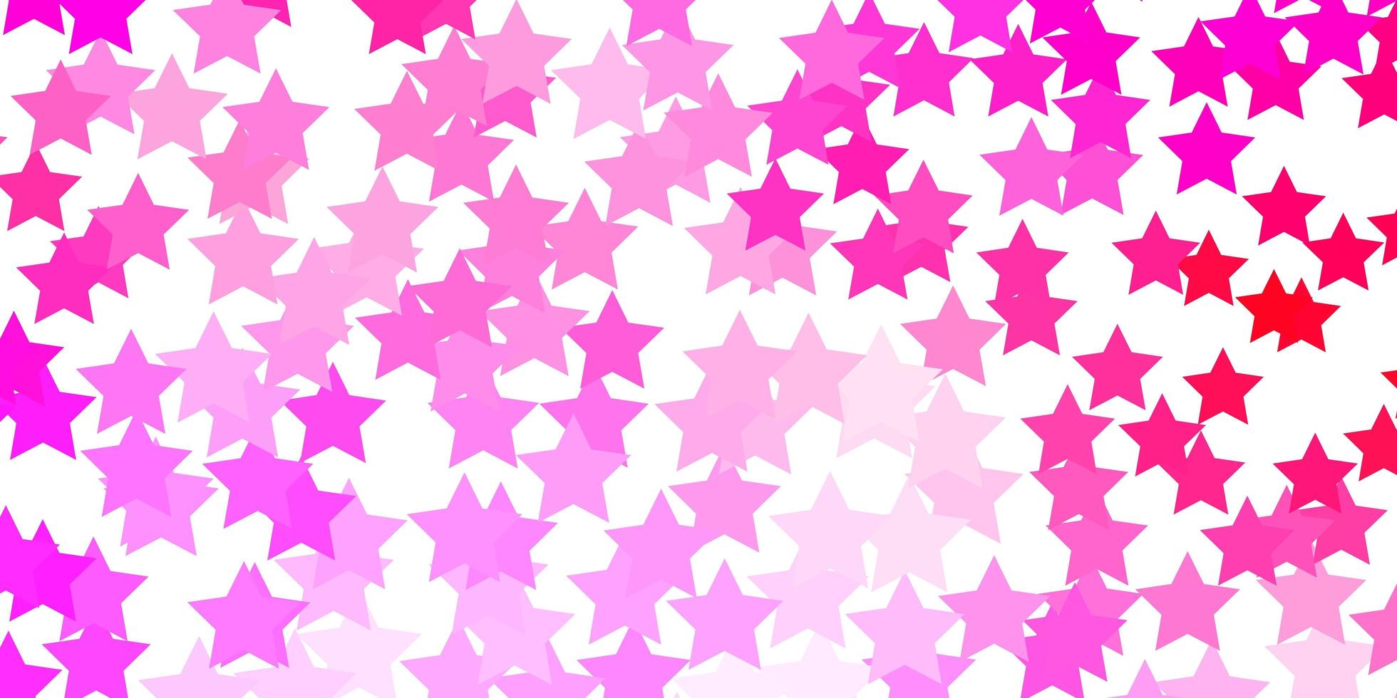 Pink pattern with abstract stars. vector