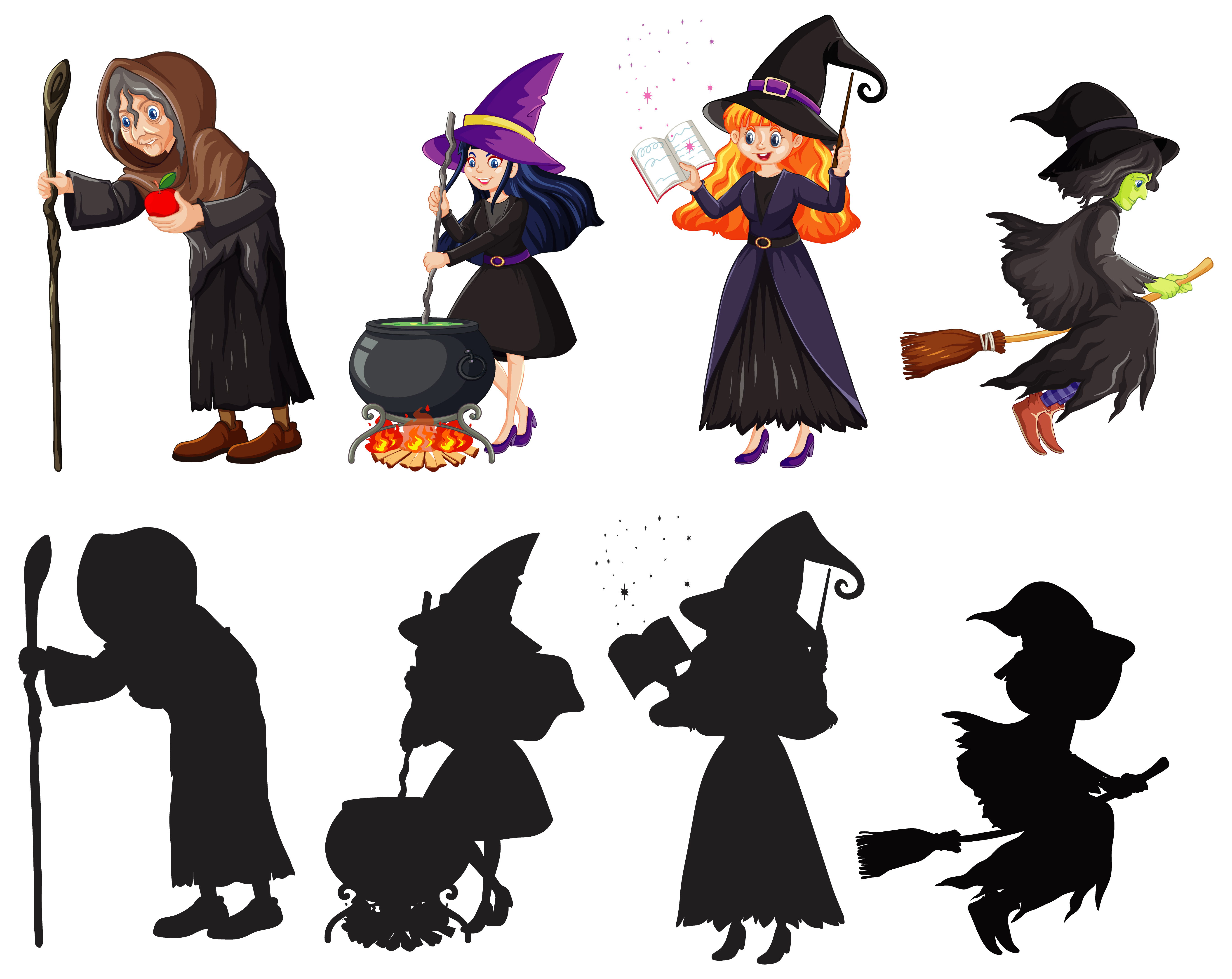Cartoon clearance witch characters