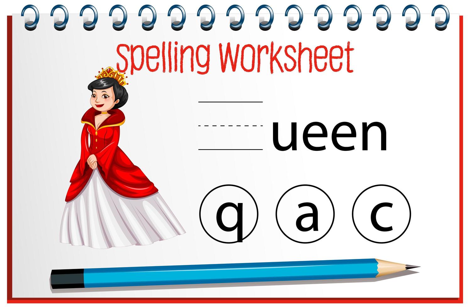 Find missing letter with queen vector