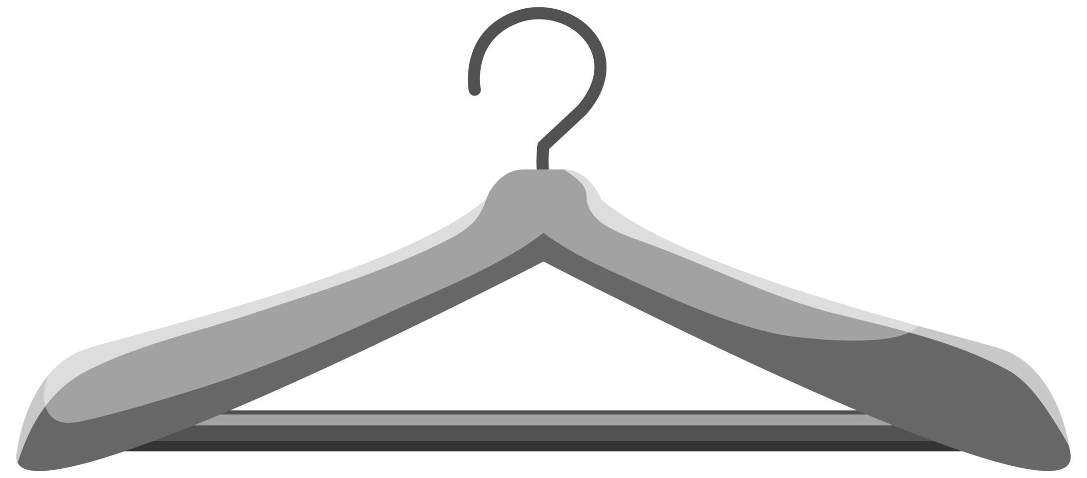 Isolated cloth hanger on white background vector