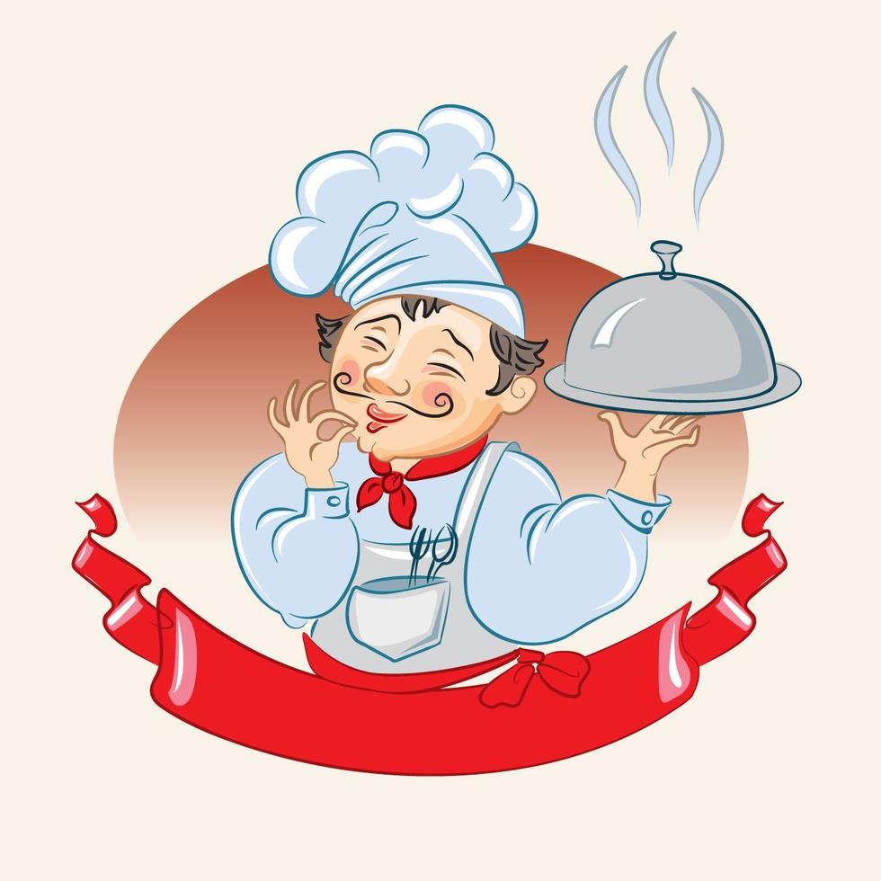 Cook. Isolated on white background vector