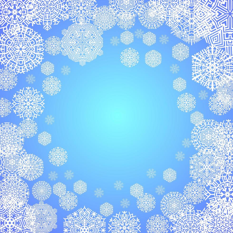 Frost on the window vector