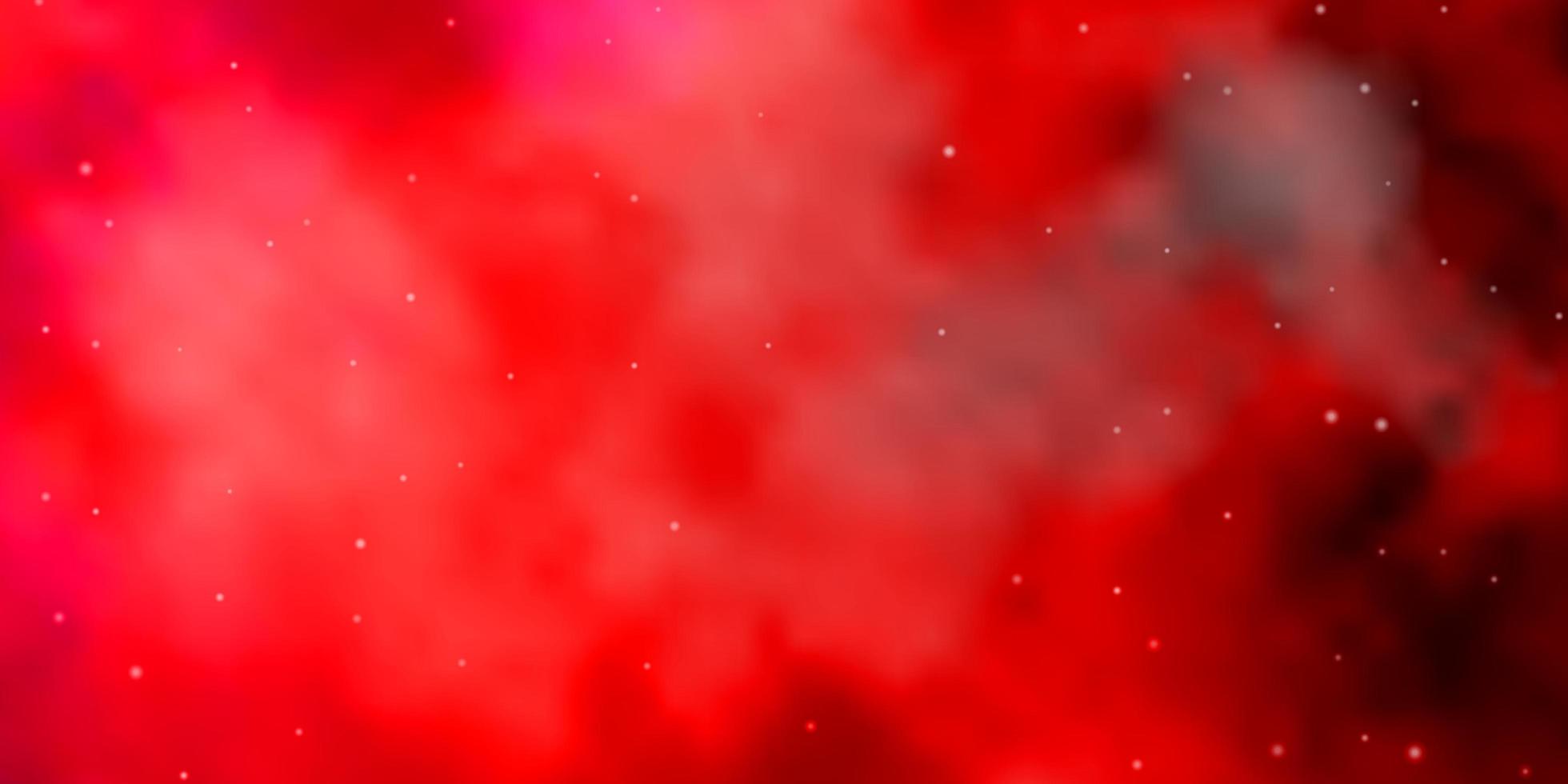 textura roja con hermosas estrellas. vector