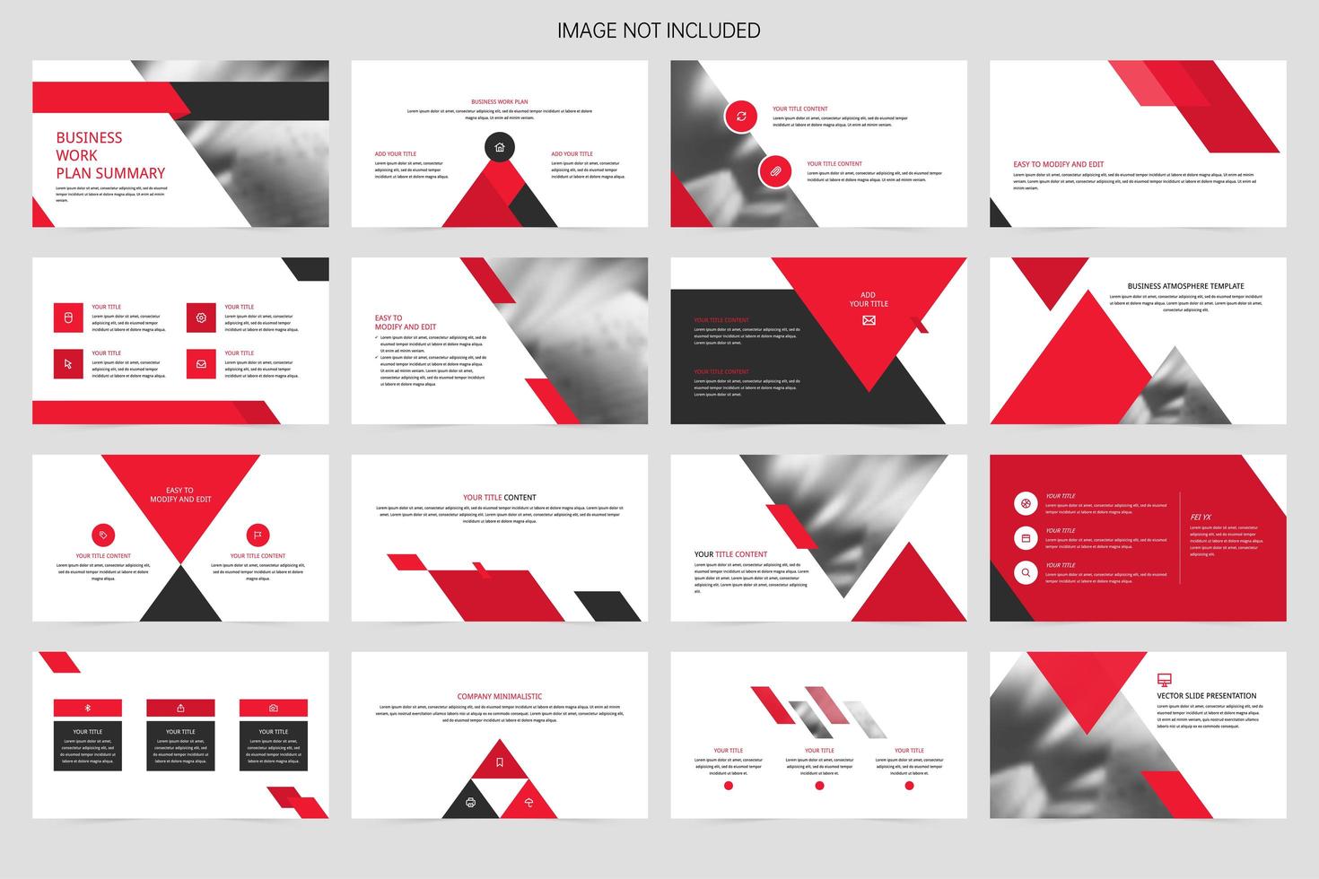 Company minimalistic slide presentation vector