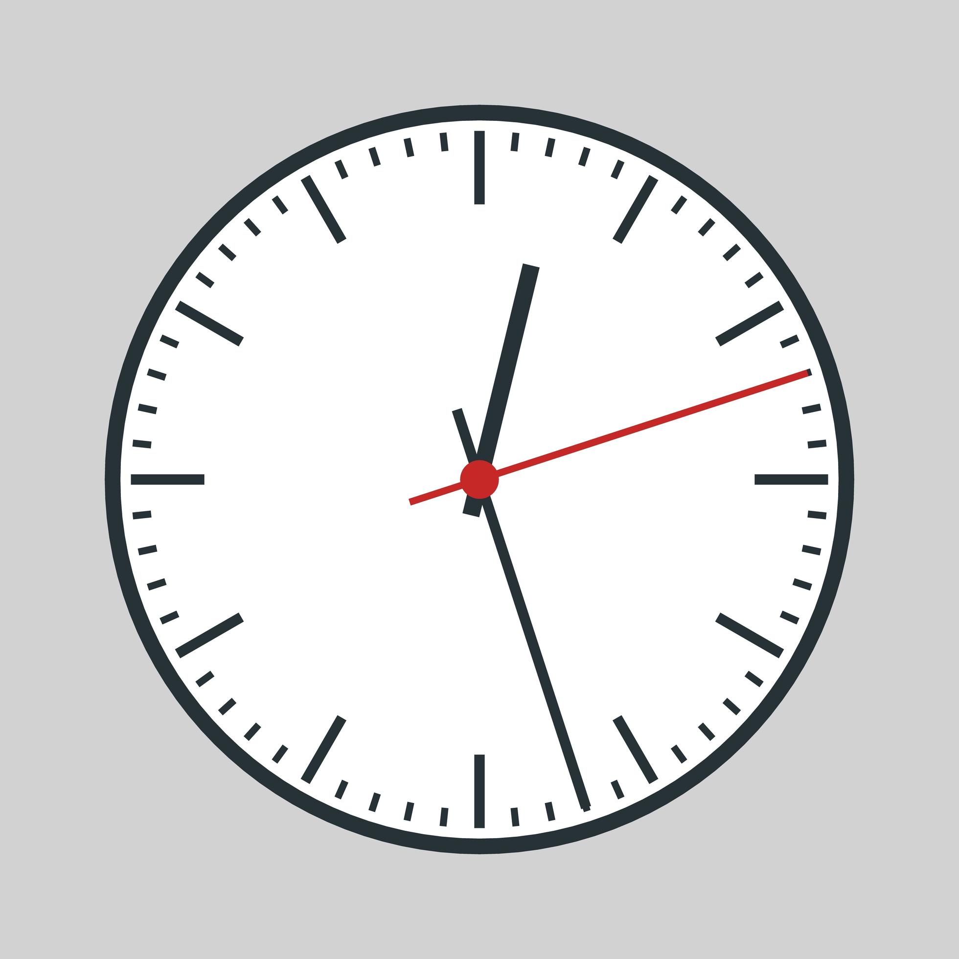 Round analogue clock 1591302 Vector Art at Vecteezy
