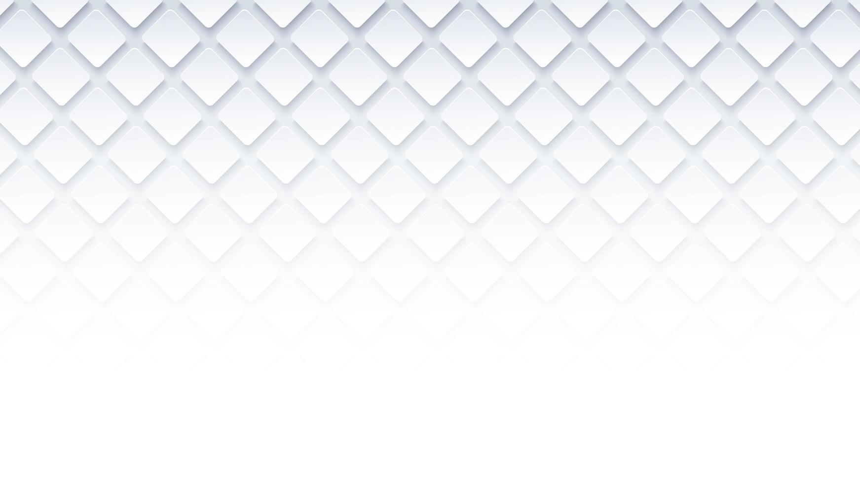 White geometric square background vector