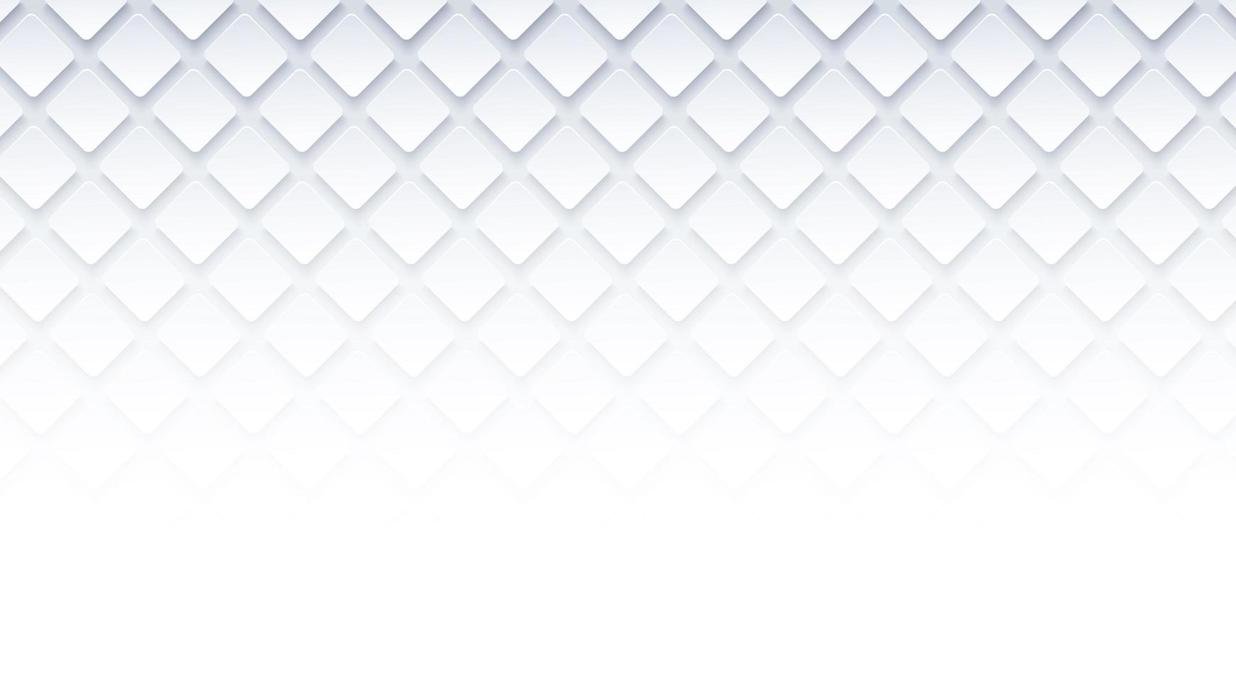 White geometric square background vector