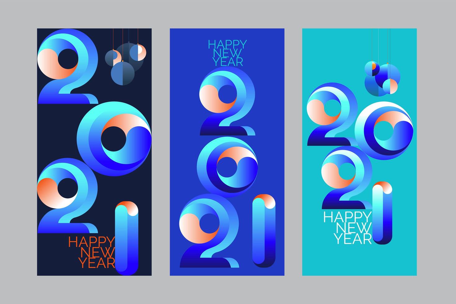 2021 New Year banner vector