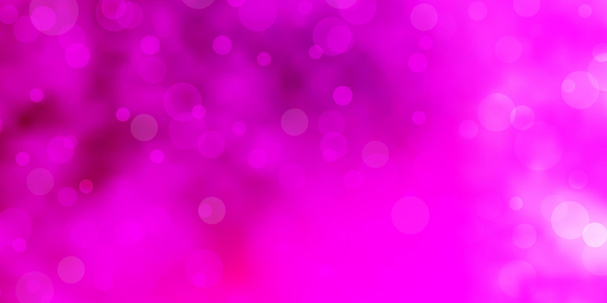 Light Pink layout with circle shapes. vector