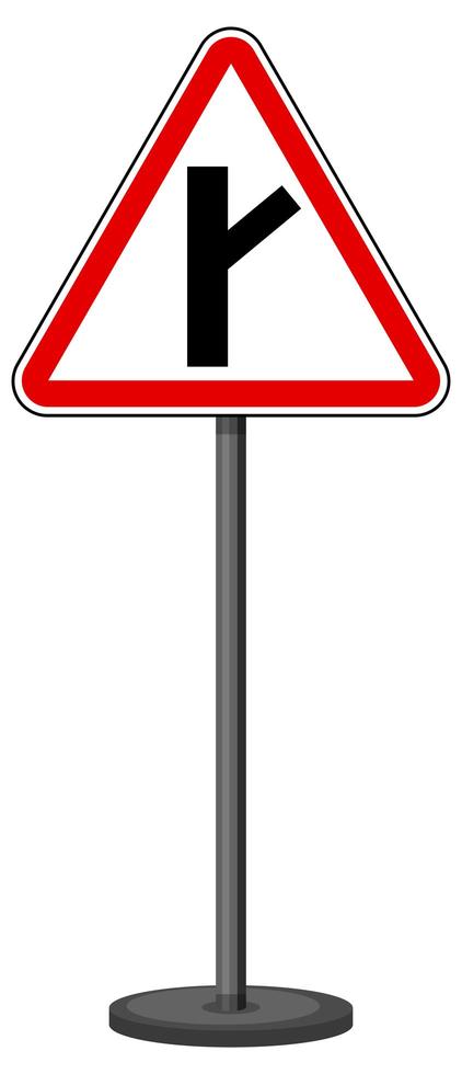 Red traffic sign on white background vector