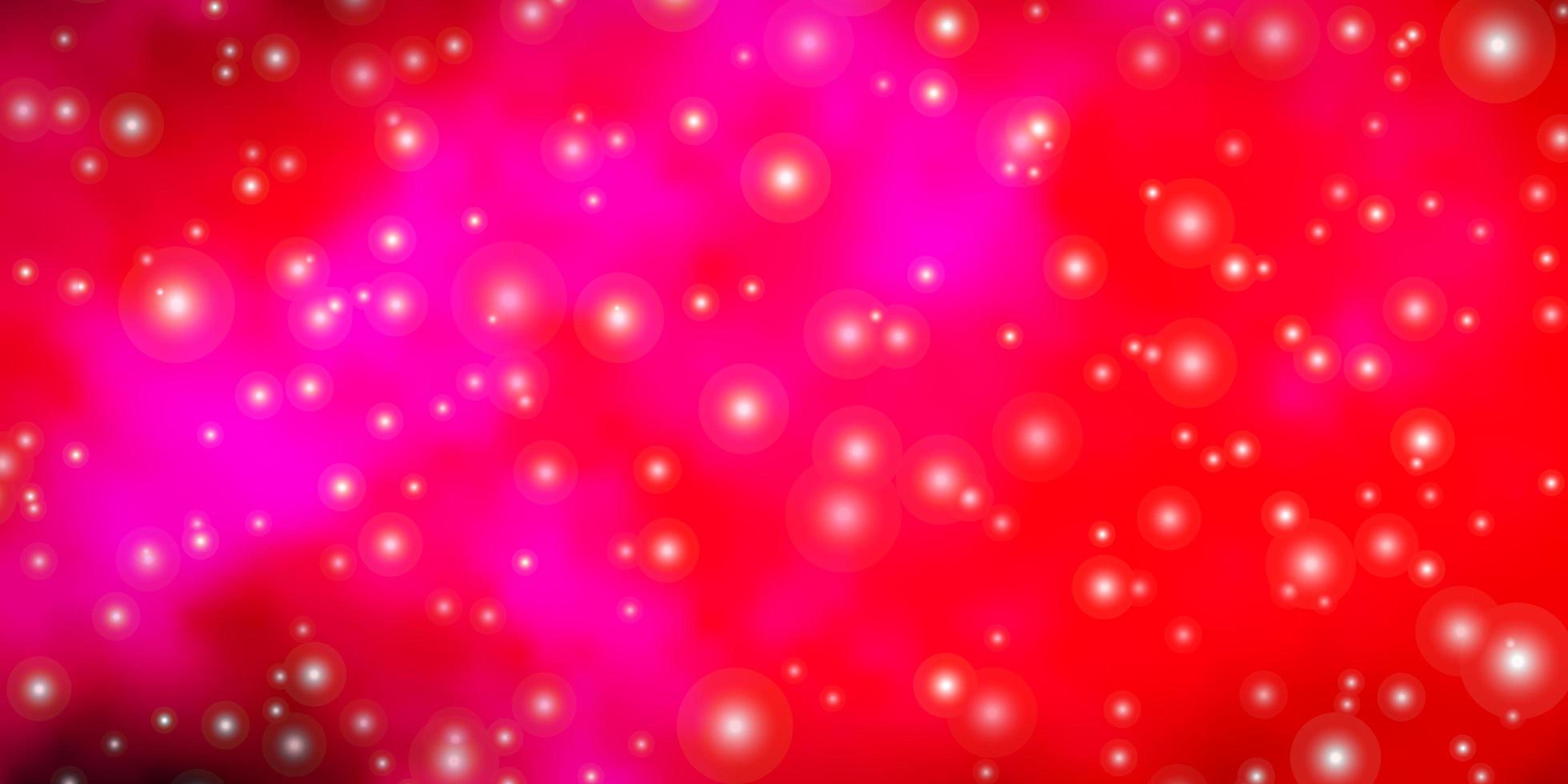 Red and pink texture with beautiful stars. vector