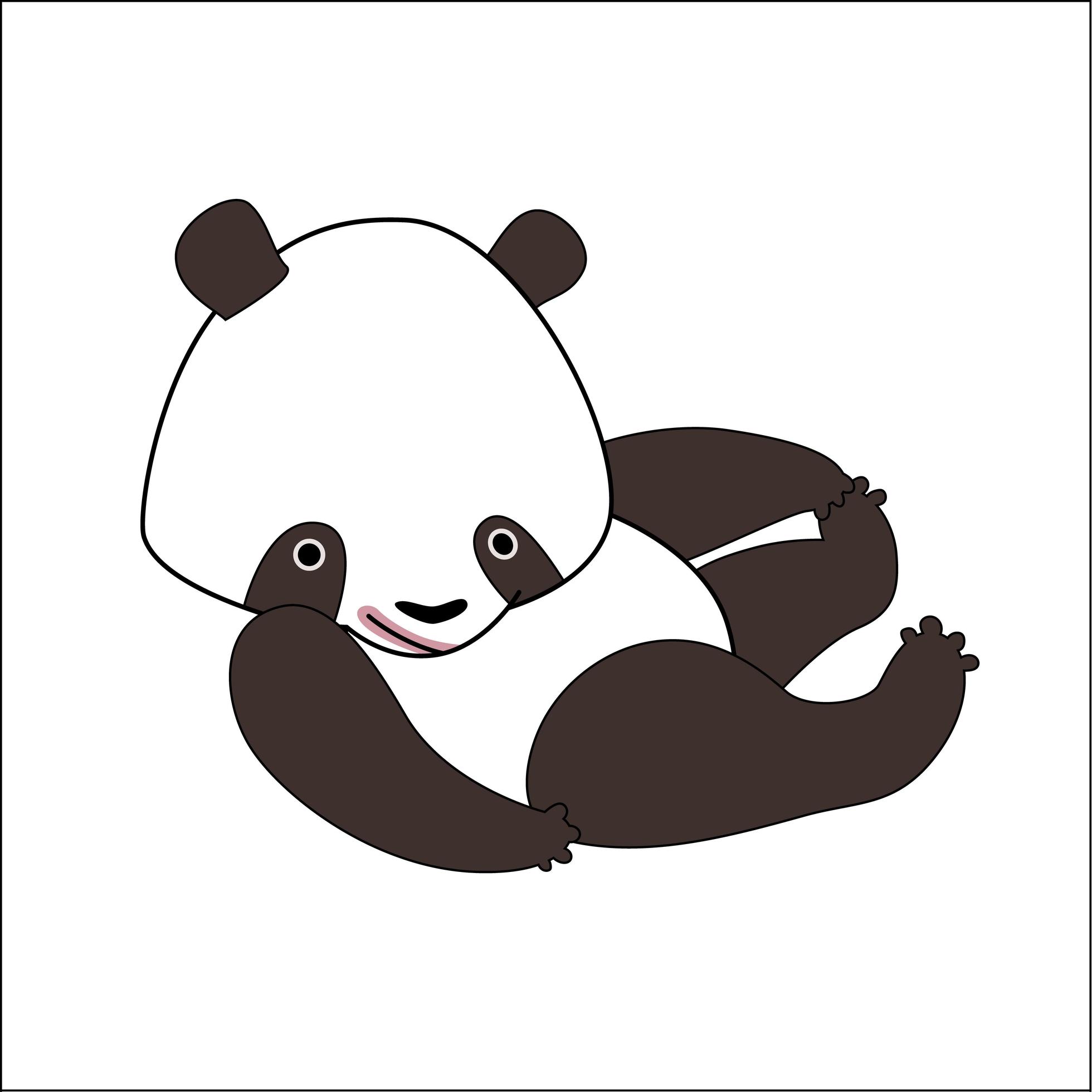 Cute cartoon panda bear 1592027 Vector Art at Vecteezy