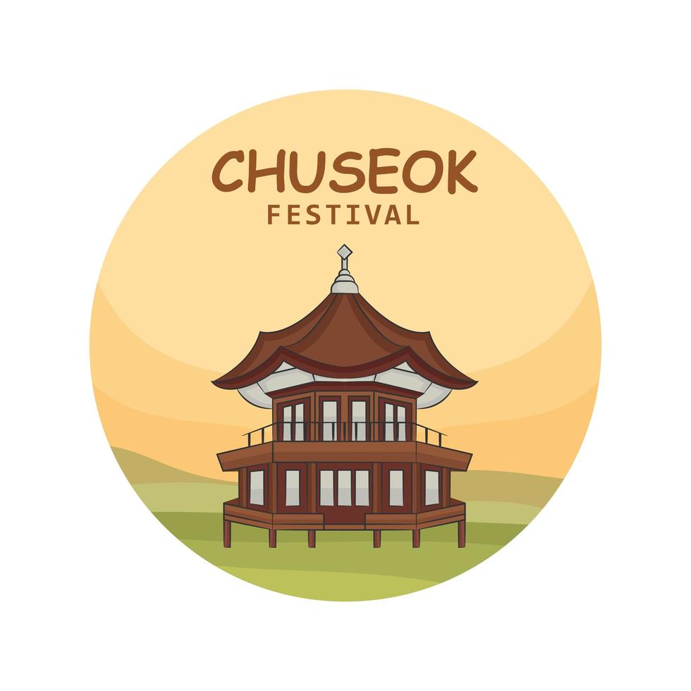 Chuseok Festival Celebration vector