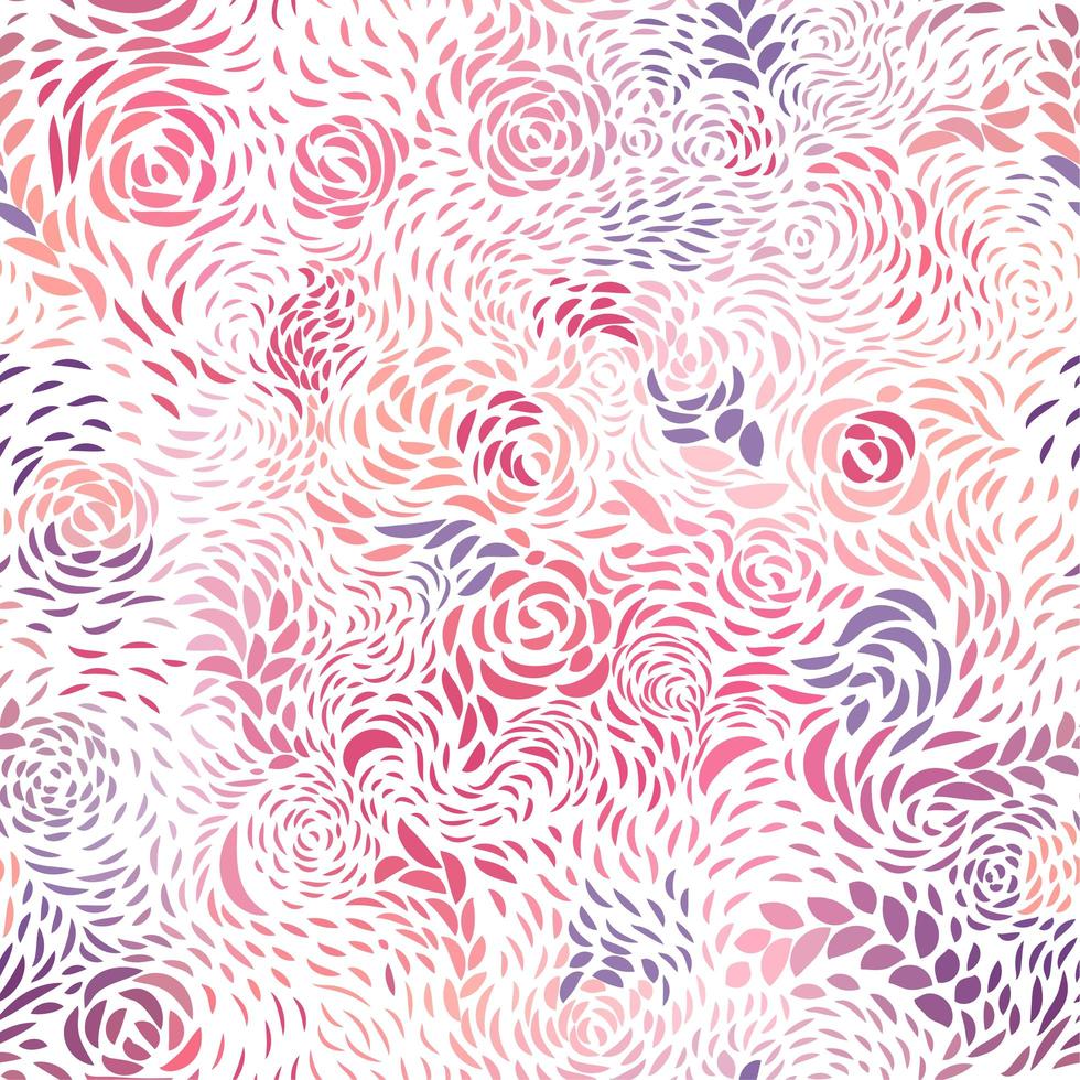 Seamless roses pattern vector