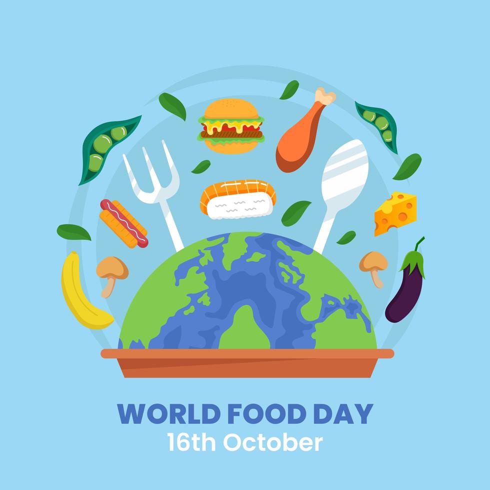 World Food Day. Edible Letters Stock Vector - Illustration of ecology,  food: 227094743