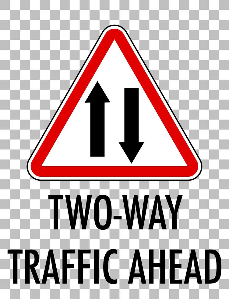 Red traffic sign on transparent background vector