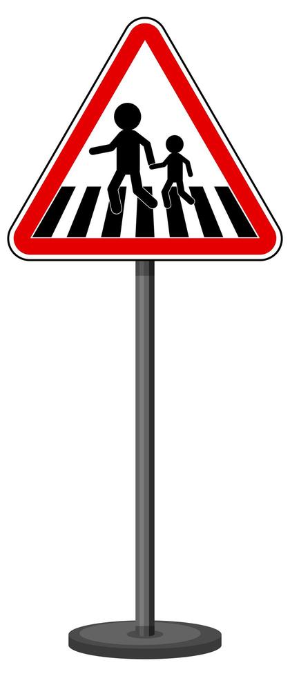 Red traffic sign on white background vector