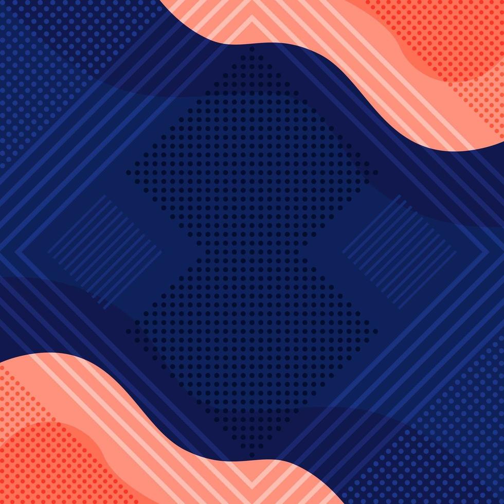 Abstract Flat Geometric and Curve Shapes vector