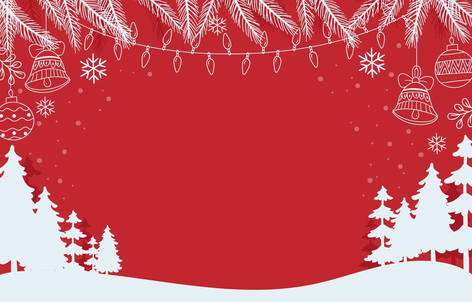 fondo rojo navidad vector