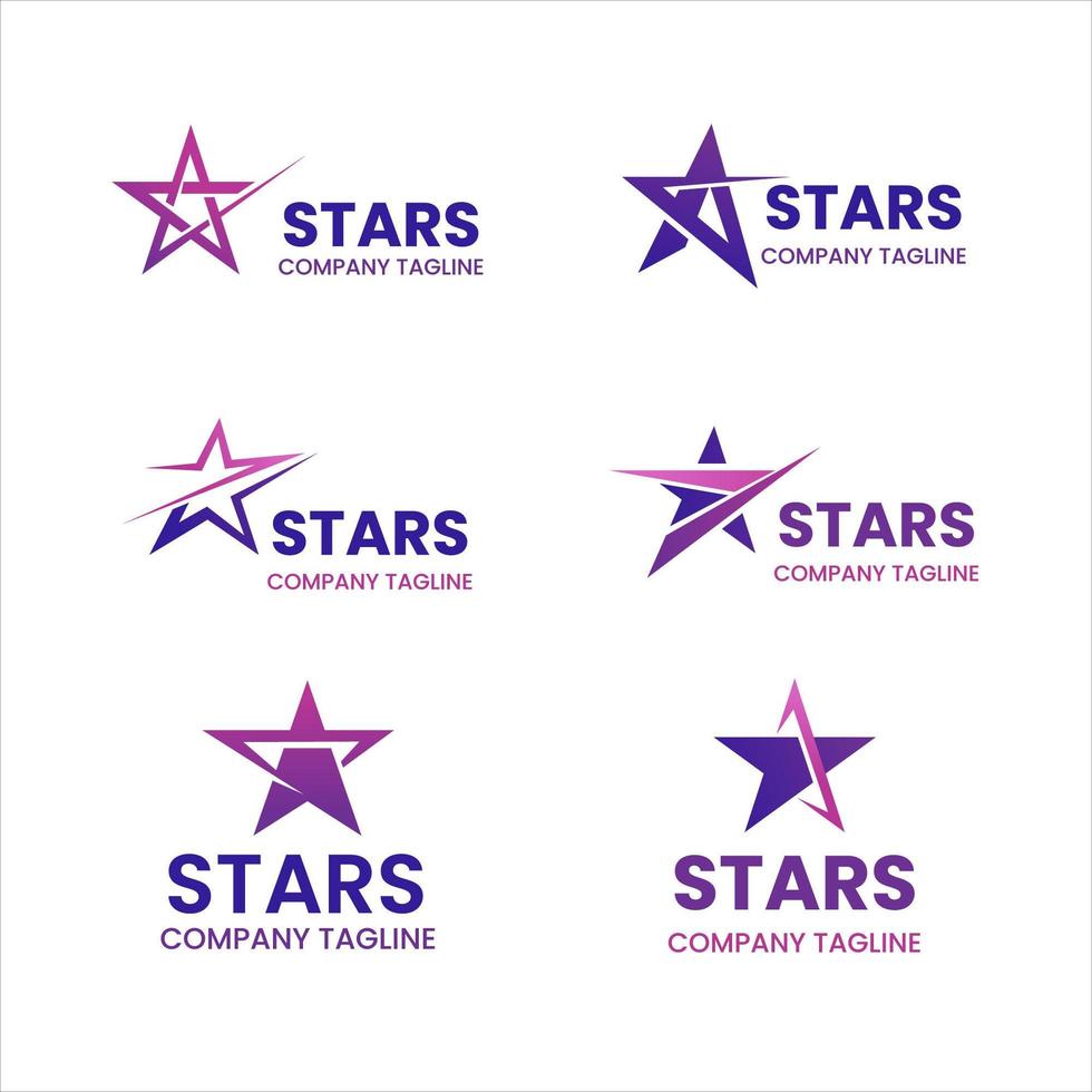 Abstract Star Logo Collection vector