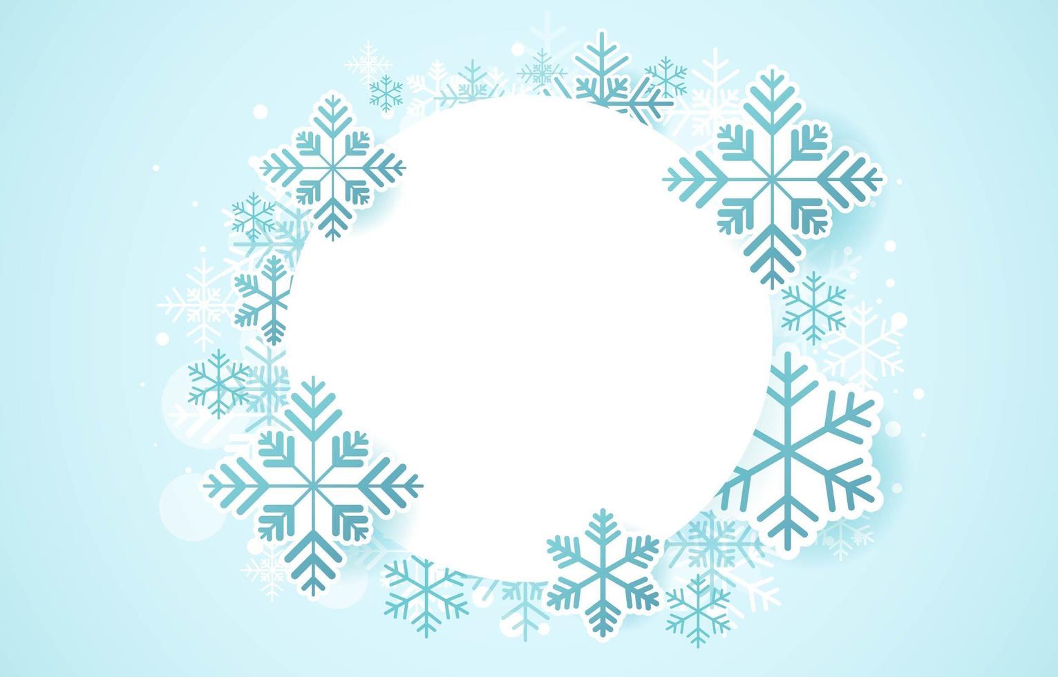 Snowflakes Winter Concept vector