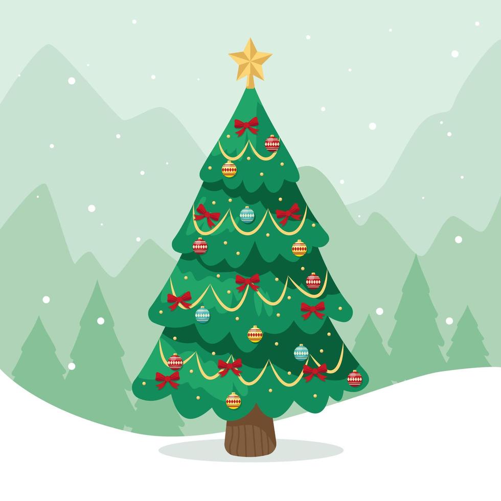 Christmas Tree Concept vector