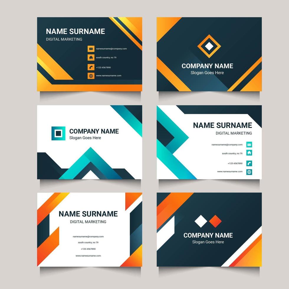 Modern Business Card Collection vector