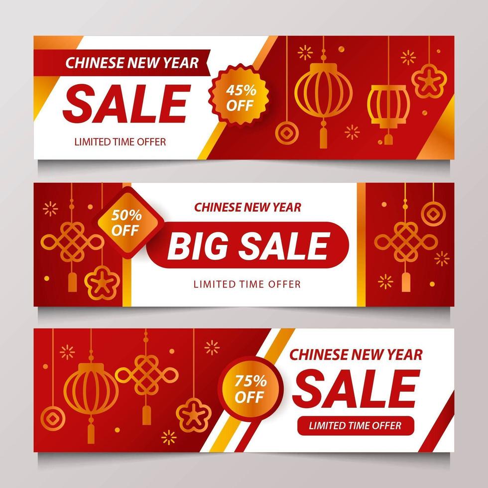 Chinese New Year Sale Banner vector