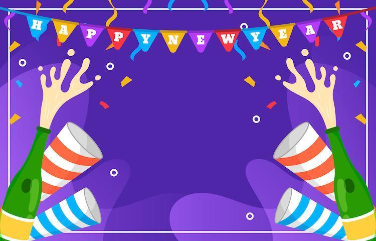 Celebrate Happy New Year Festivity vector