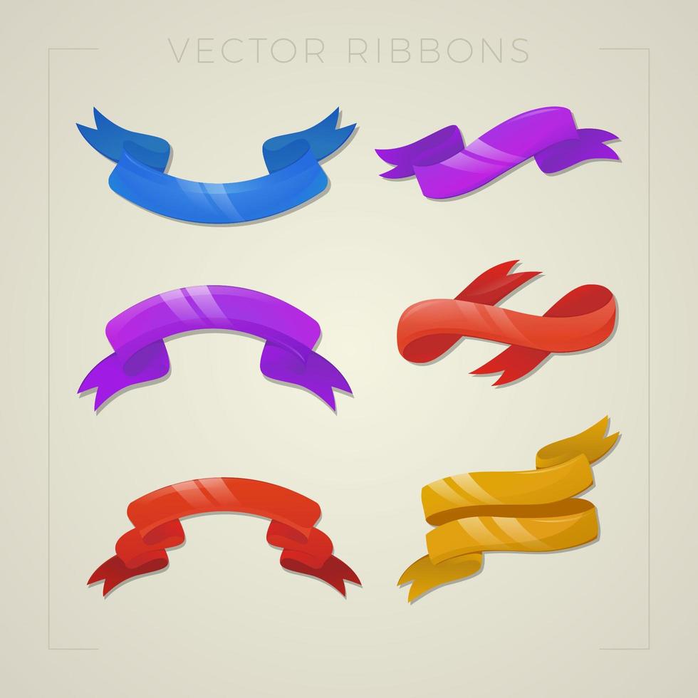 Silk Ribbons Collection vector