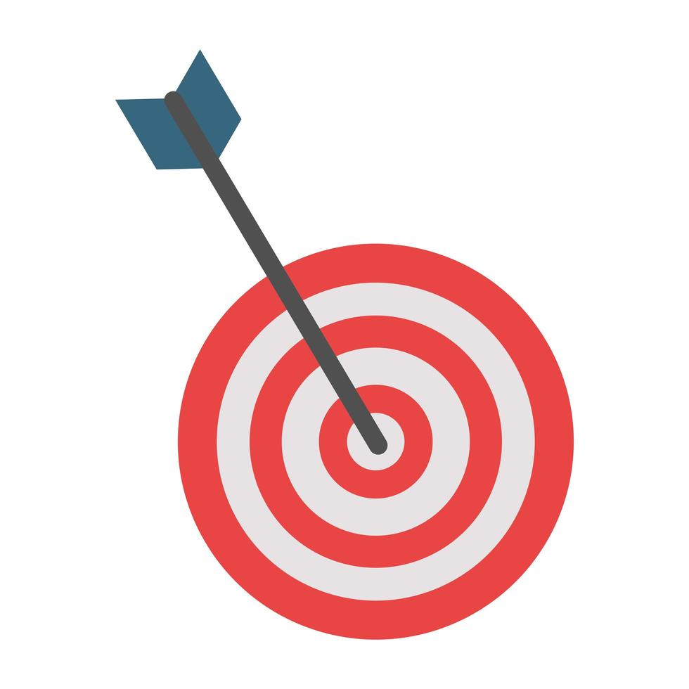 Dartboard target game isolated vector