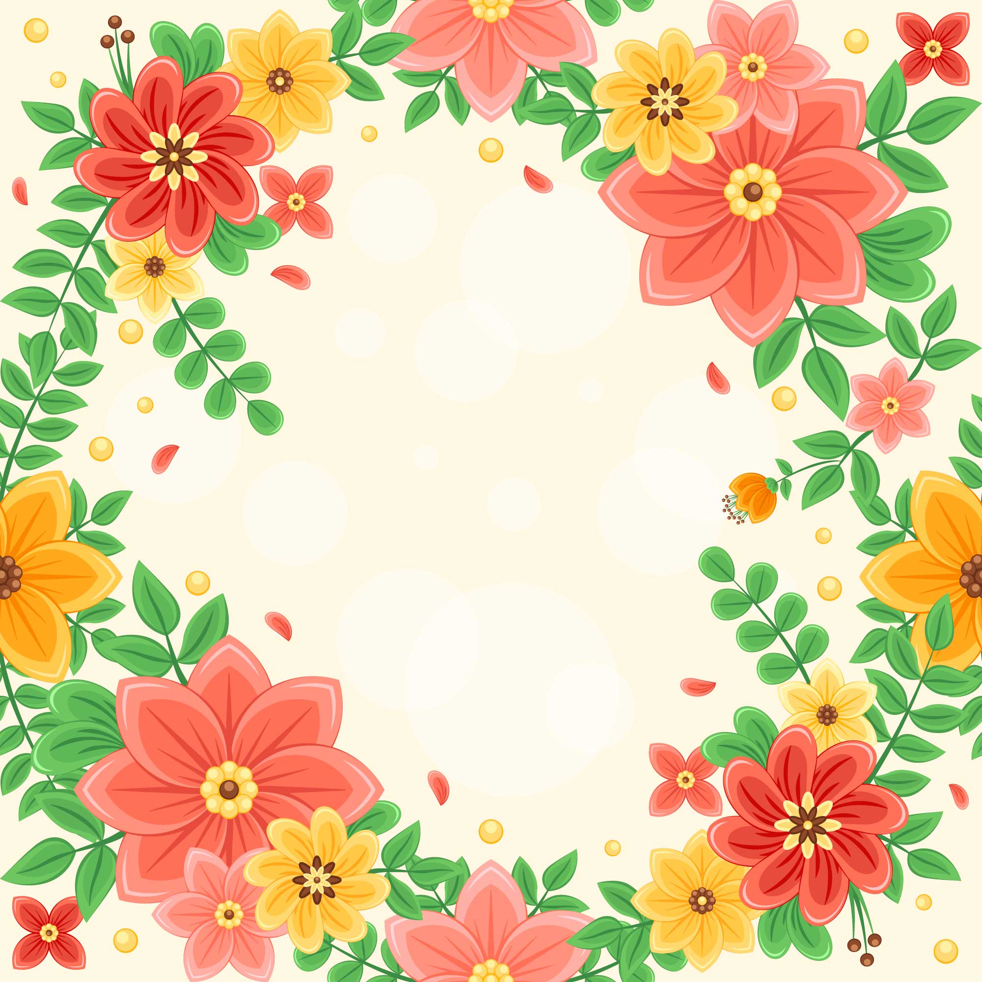 Colourful and Beautiful Flower Background 1602957 Vector Art at Vecteezy