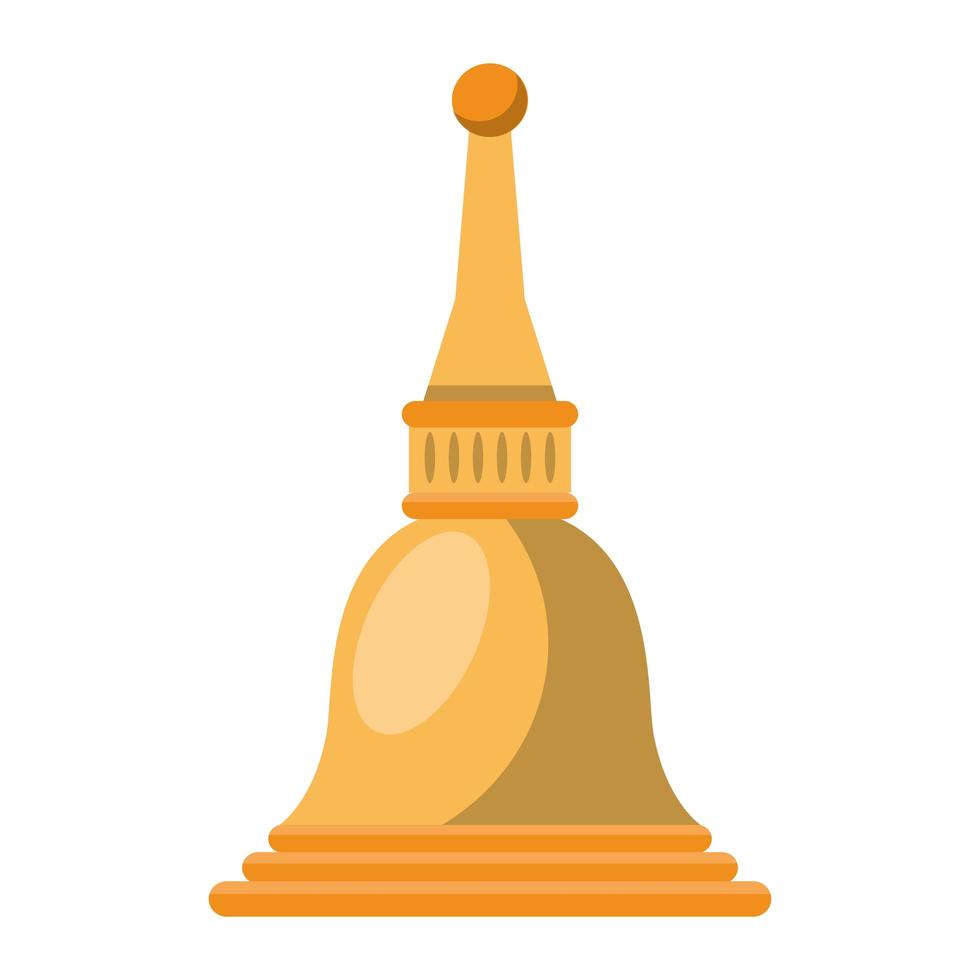 Indian temple dome vector