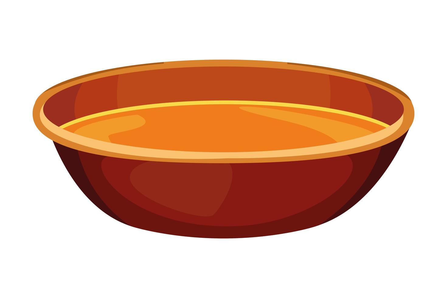 Full bowl icon vector