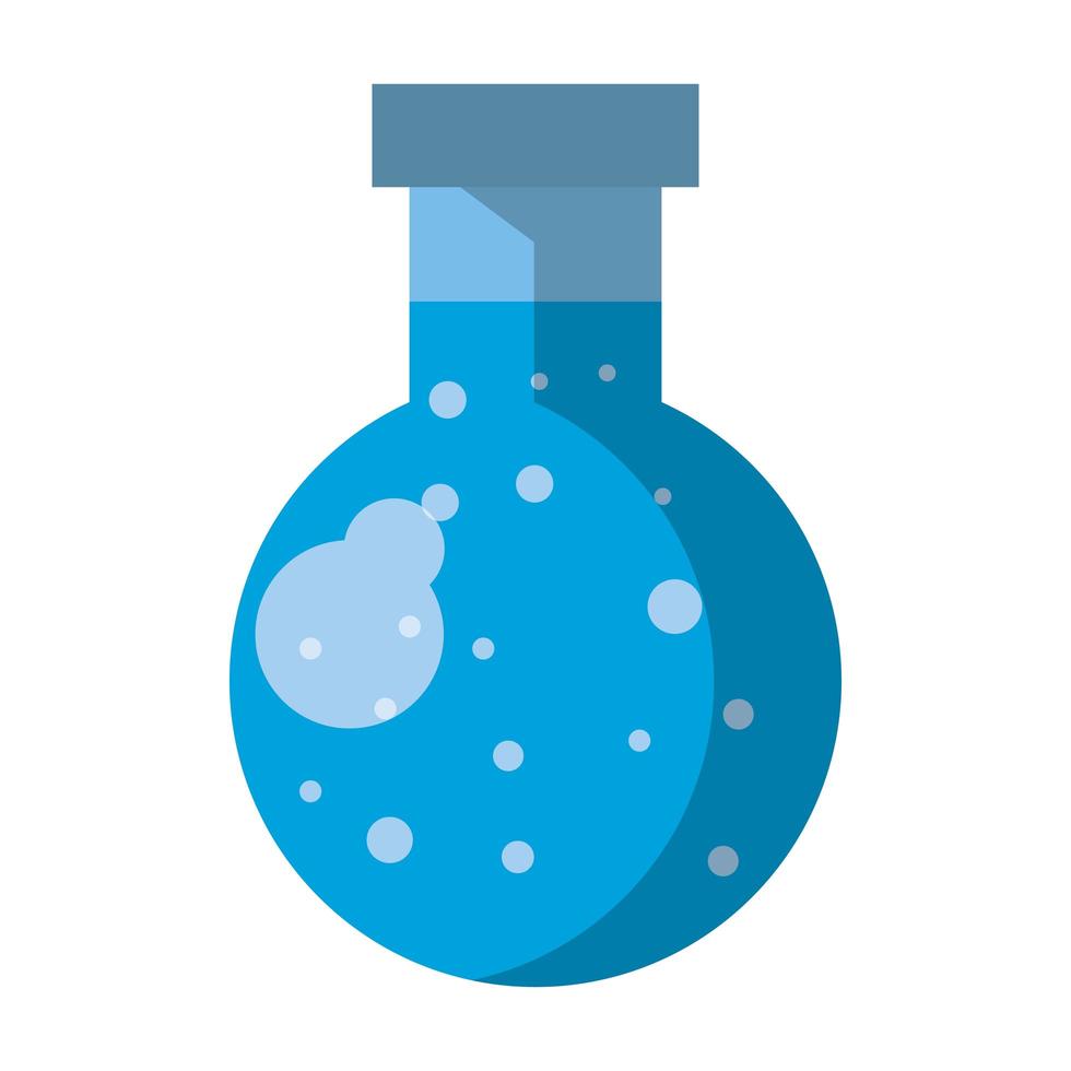 Glass scientific icon vector