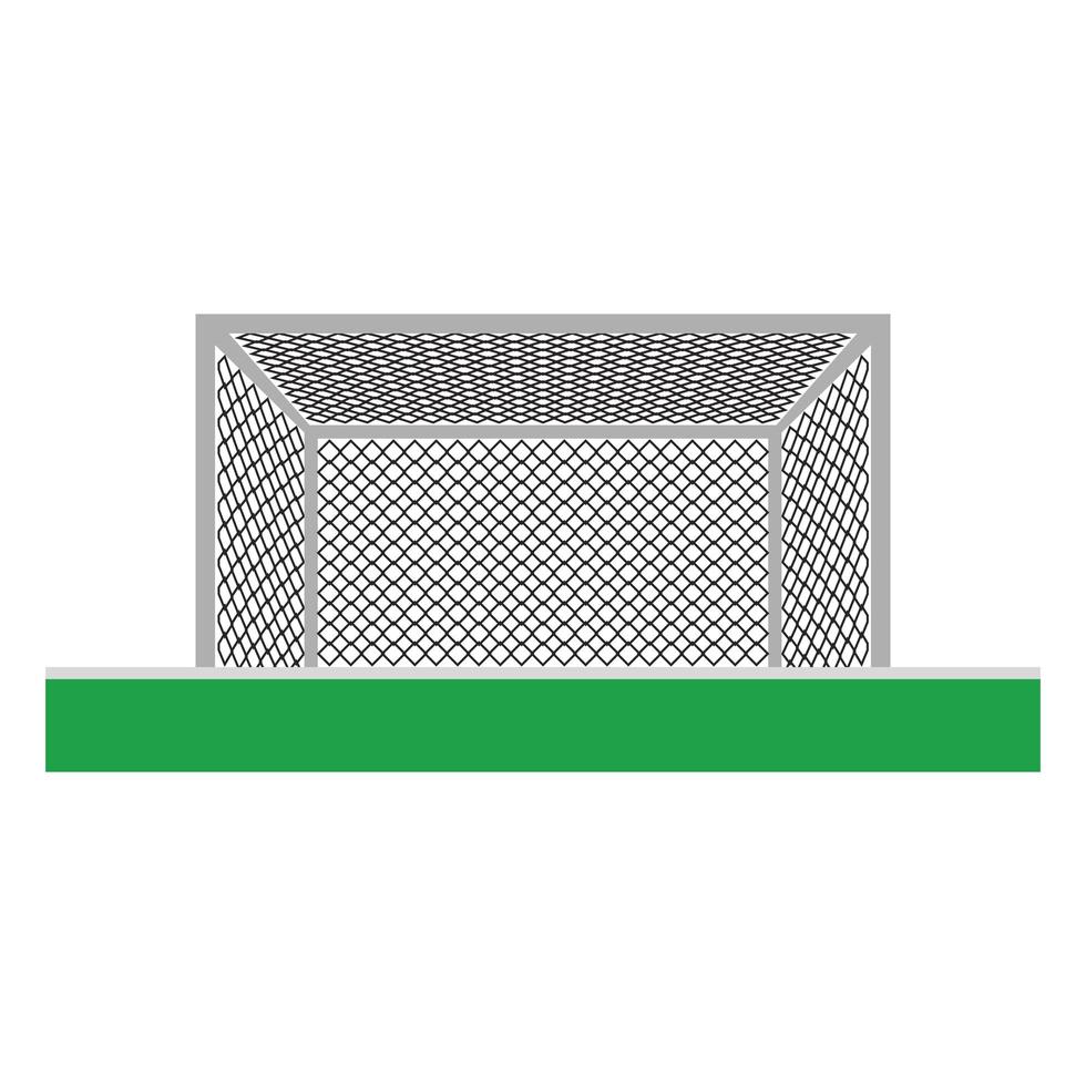 Soccer goal icon vector