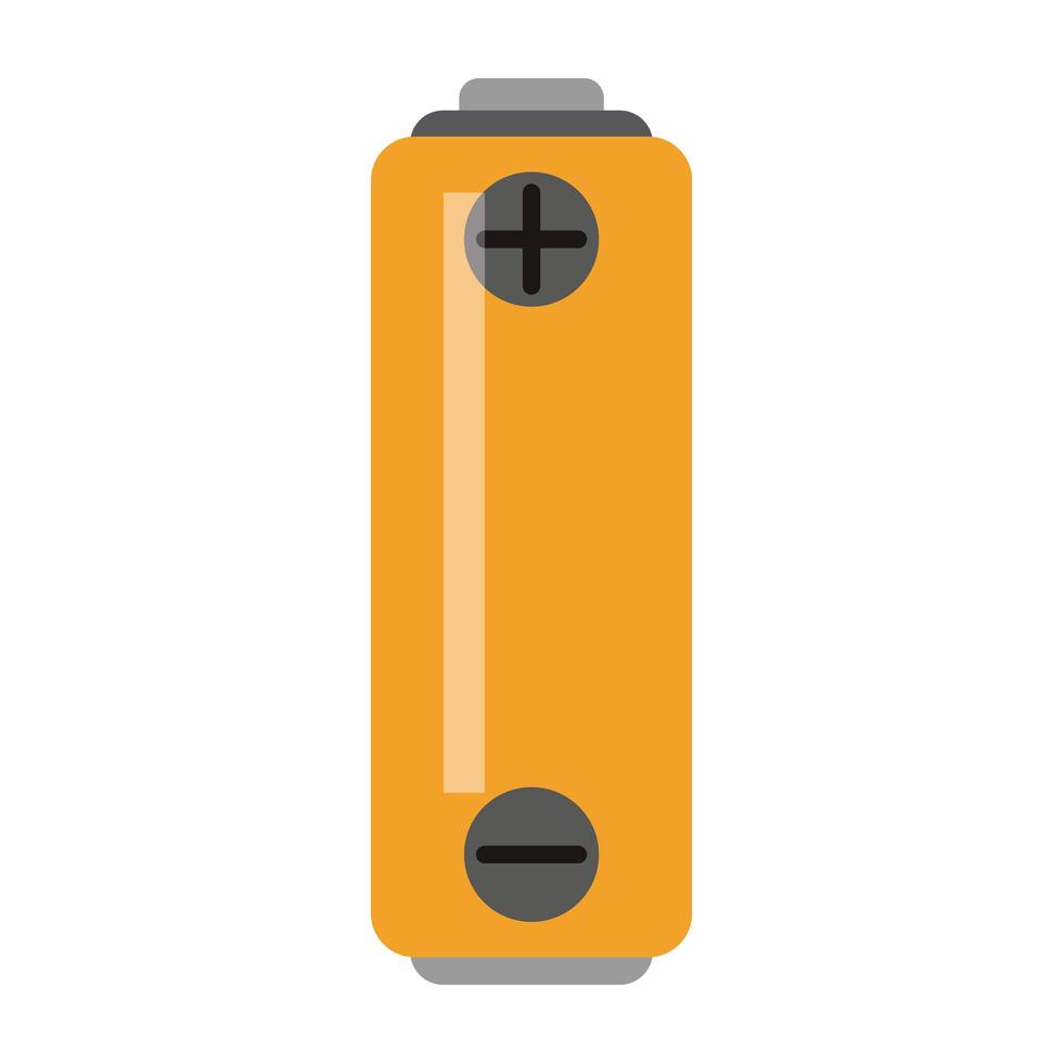 Battery with positive and negative poles vector