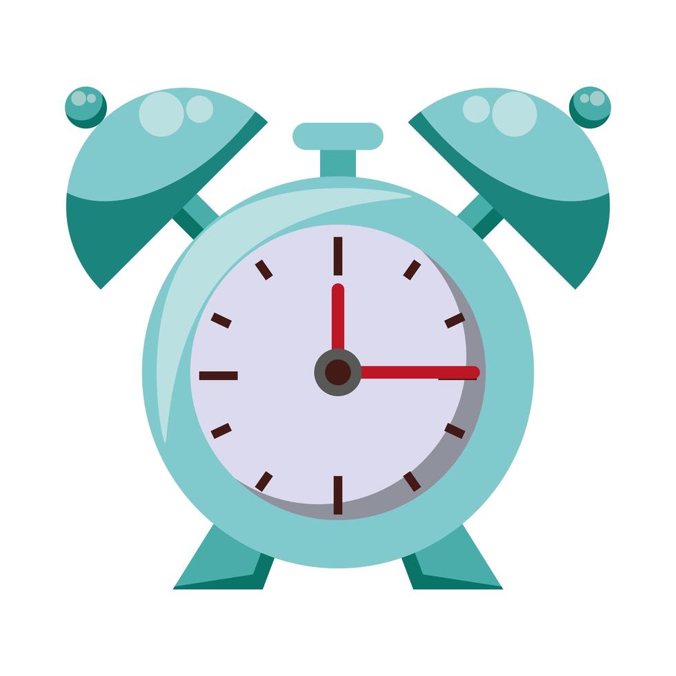 Alarm clock with bells vector