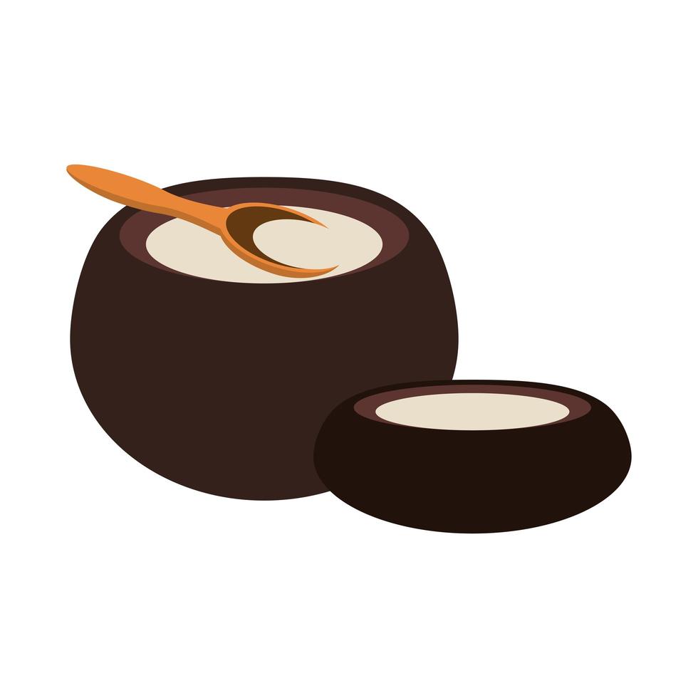 Makgeolli korean beverage icon cartoon vector