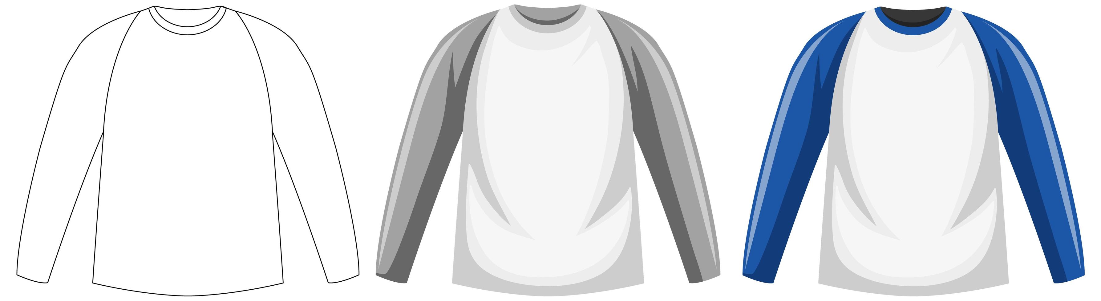 Long sleeve shirt isolated vector