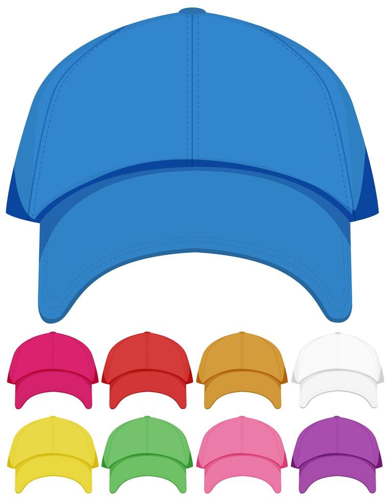 Isolated cap on white background vector