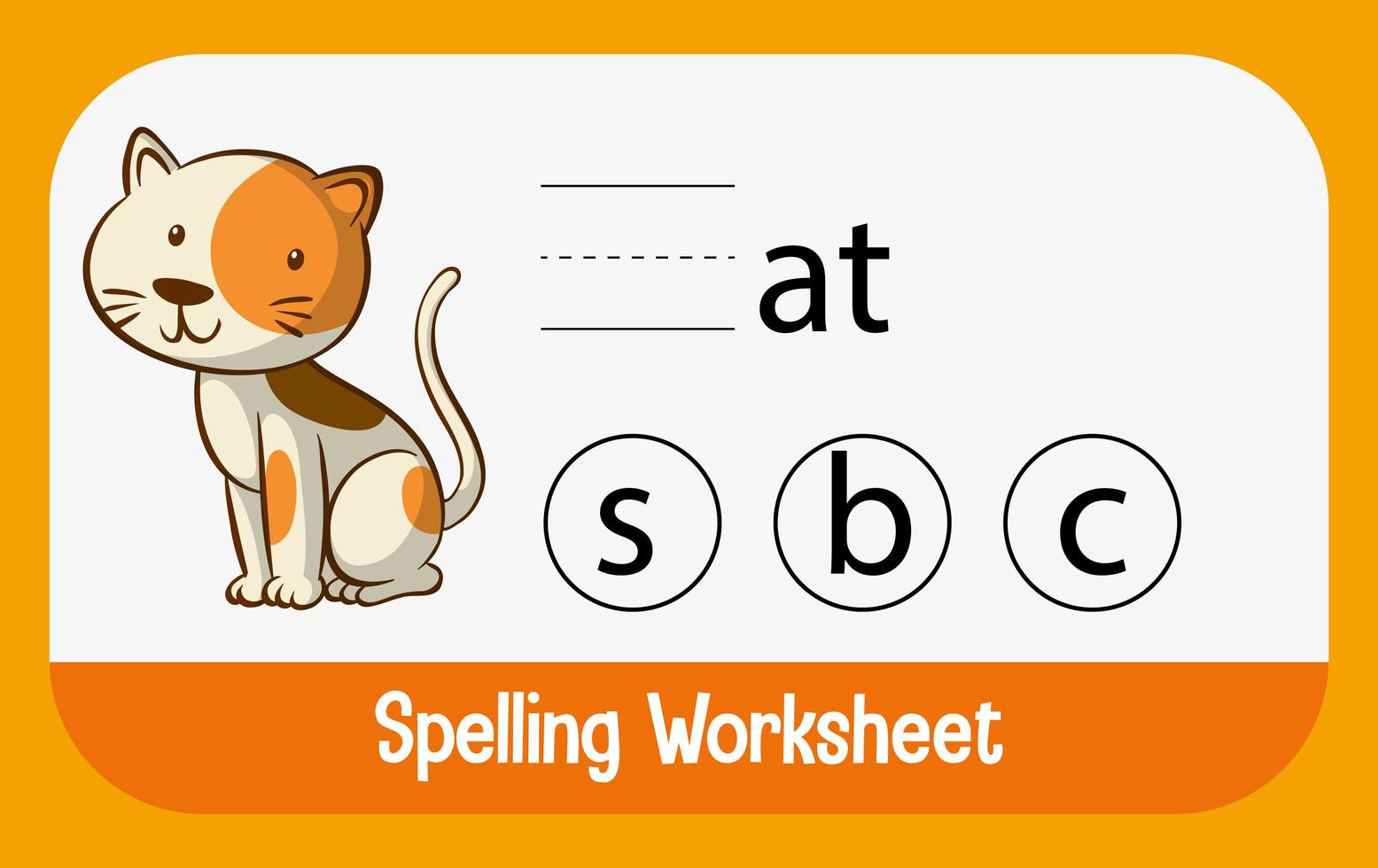 Find missing letter with cat vector