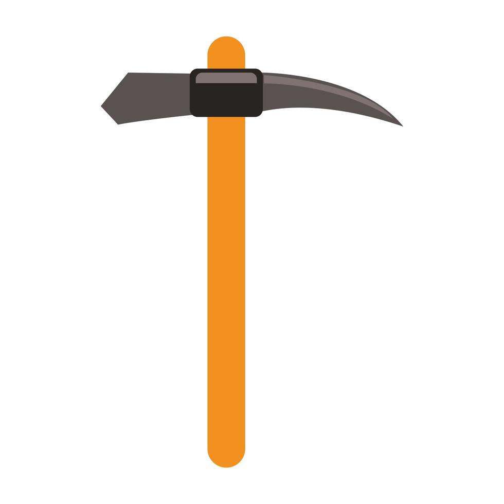 Mining pick equipment tool isolated symbol vector