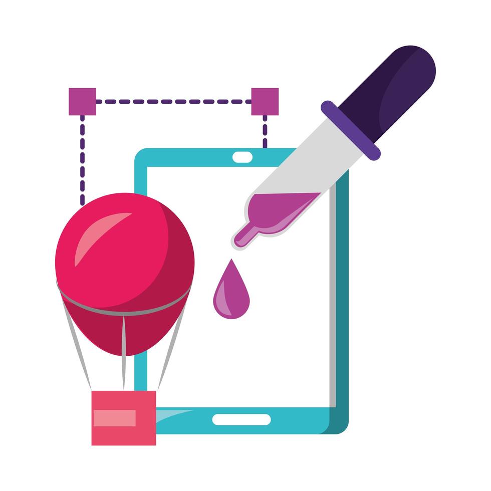 Vectors and graphic design digital tools