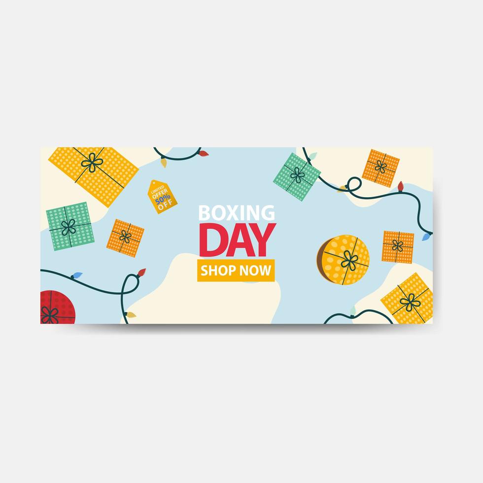 Boxing Day Banner vector
