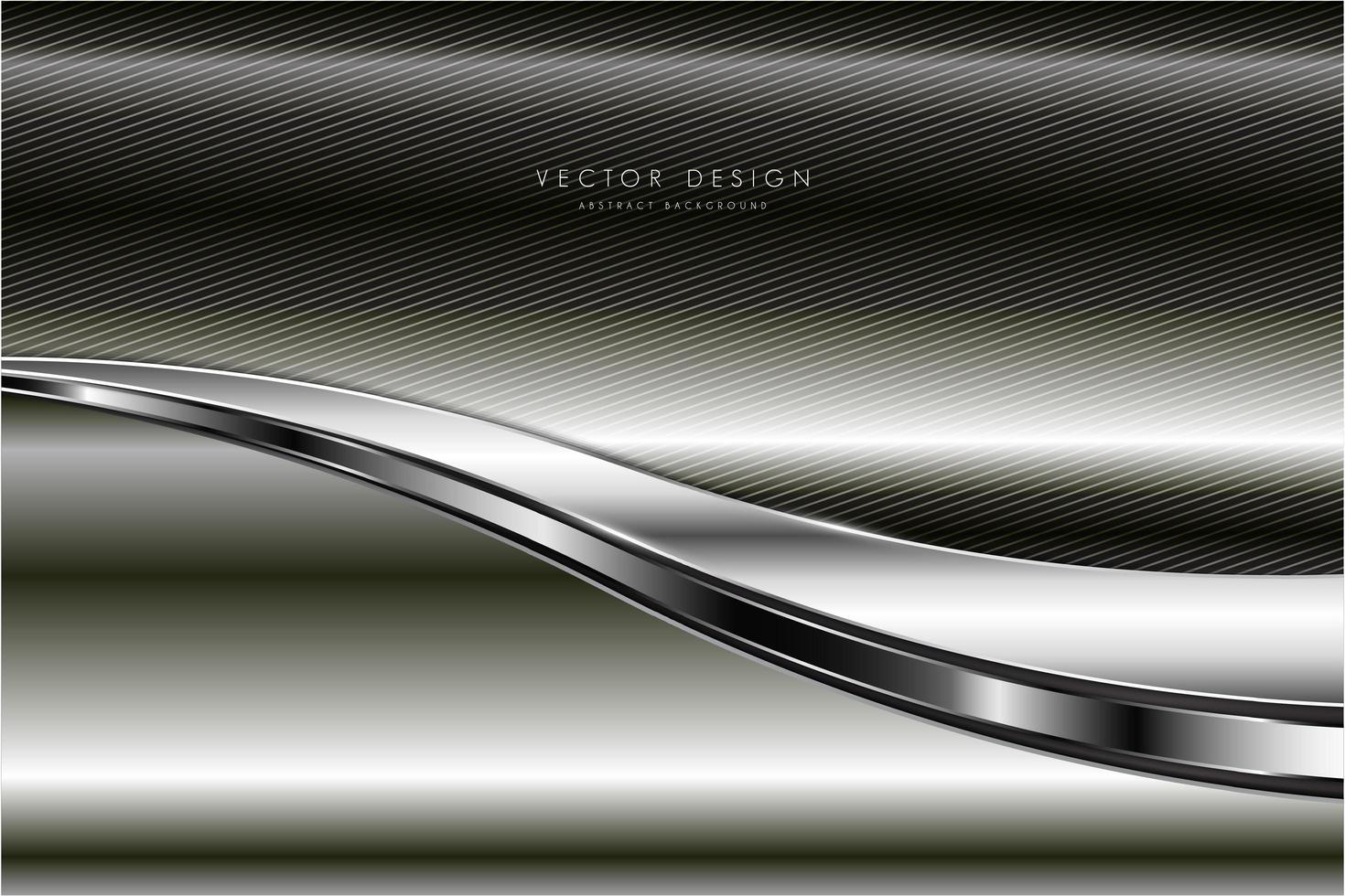 Modern gray and silver metallic background vector