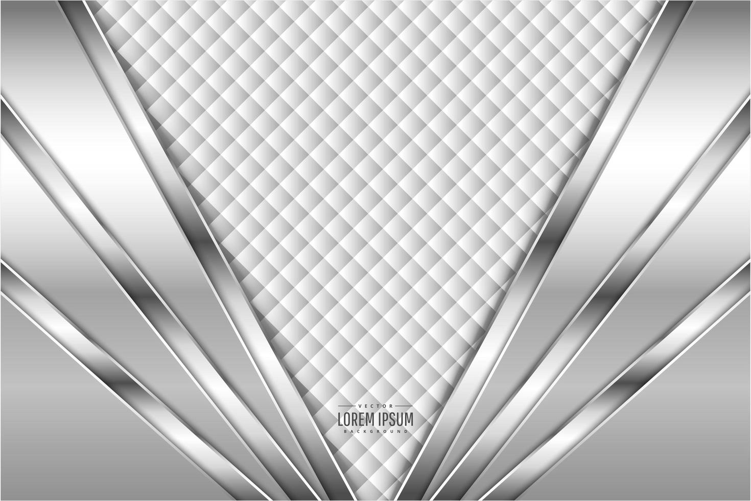 Modern silver metallic background vector