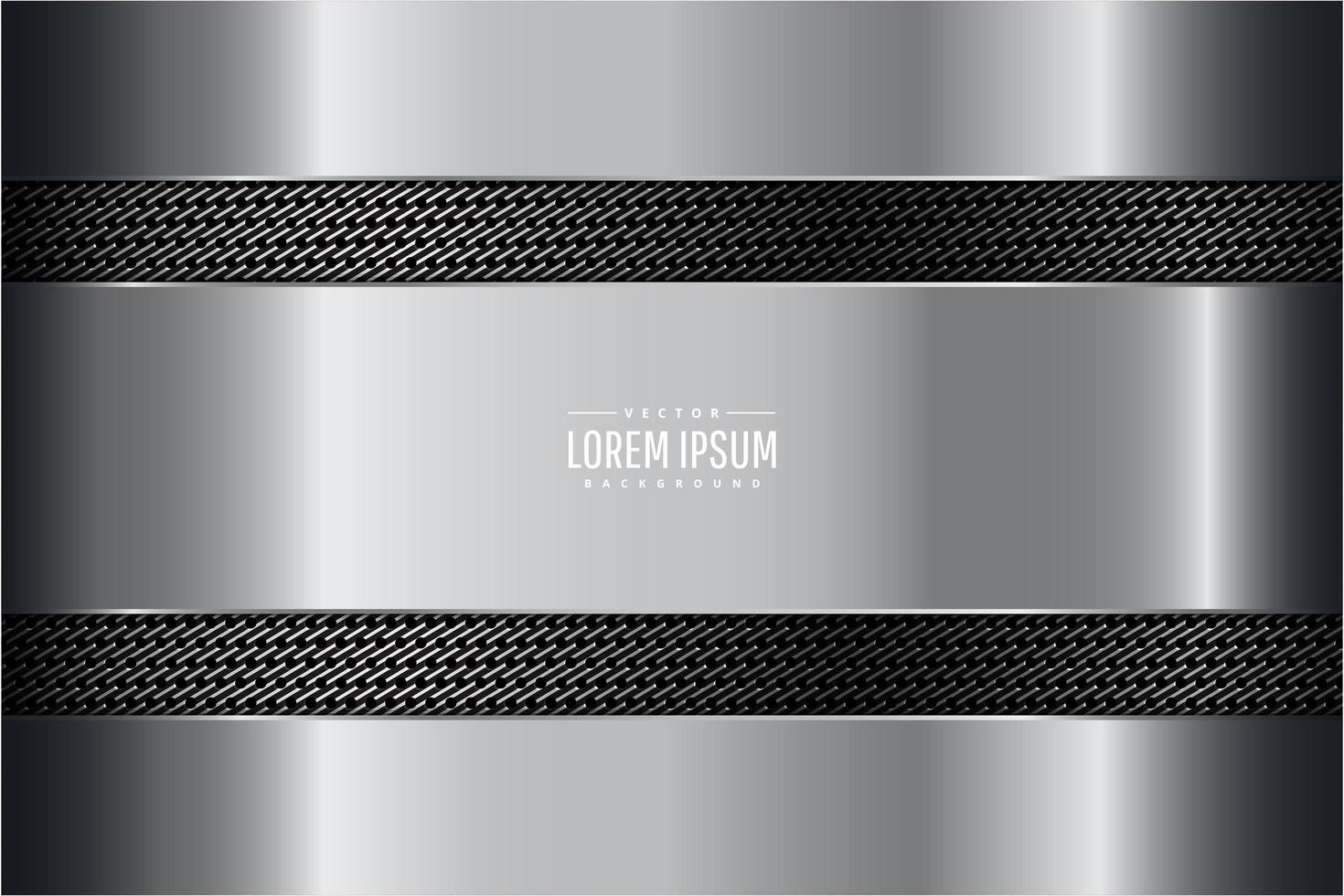 Modern grey and silver metallic background vector