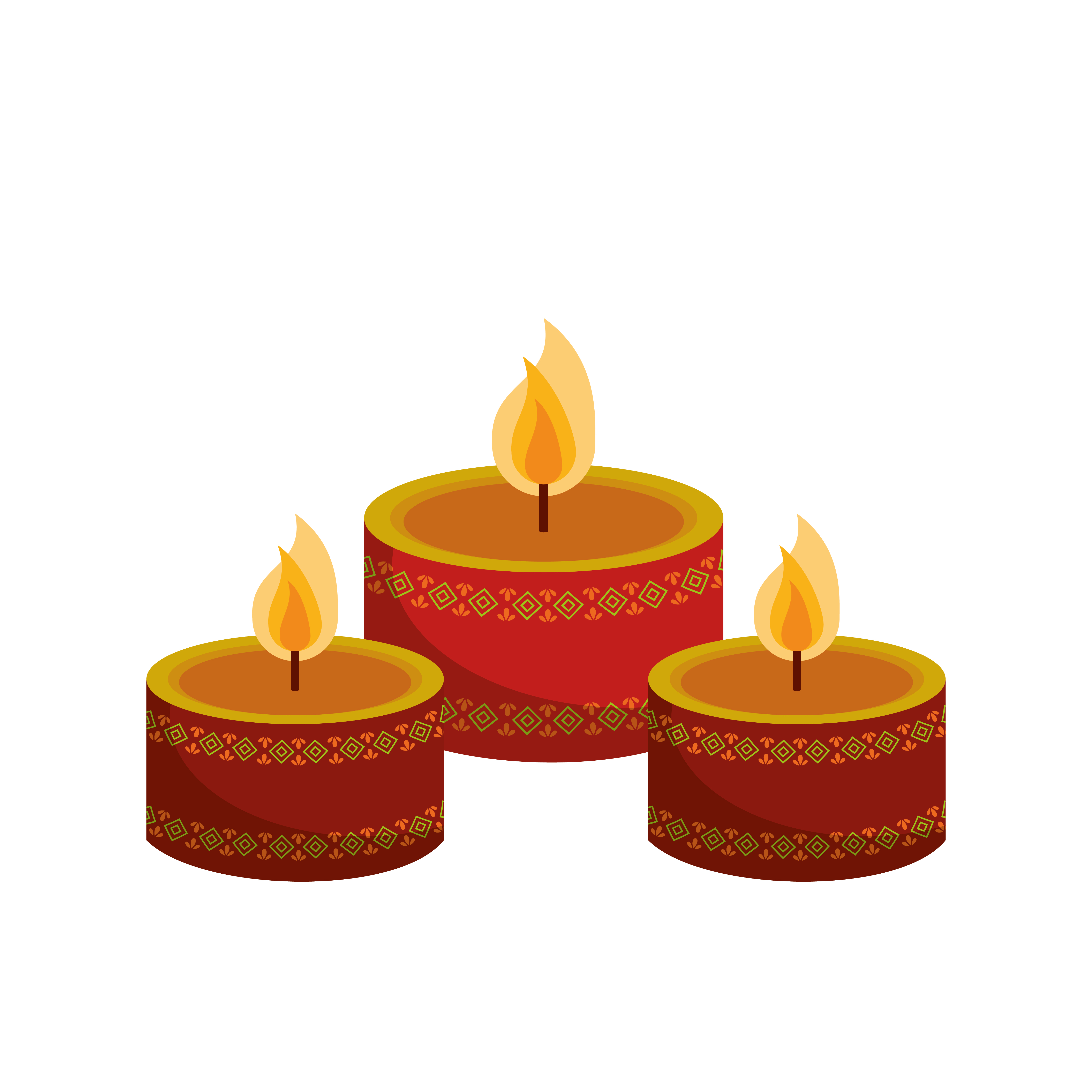 Spa aromatherapy candles isolated cartoon 1610208 Vector Art at Vecteezy