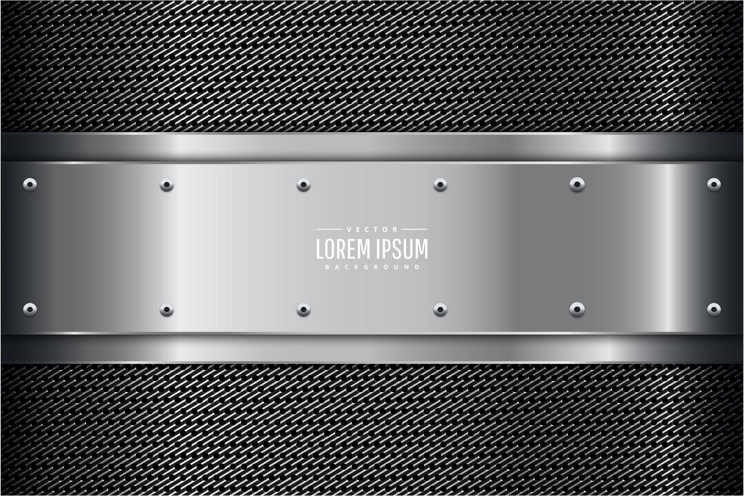 Modern grey and silver metallic background vector